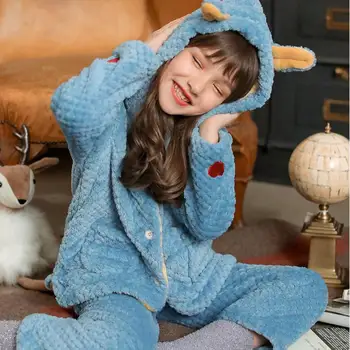 Kids Flannel Pajamas Set Children Coral Velvet Pyjamas Girls Fleece Sleepwear Baby Girl Pijamas Clothing Set Winter Clothes 2pcs
Kids Flannel Pajamas Set Children Coral Velvet Pyjamas Girls Fleece Sleepwear Baby Girl Pijamas Clothing Set Winter Clothes 2pcs