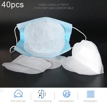 40Pcs Disposable 3 Layer Anti Dust Non-woven Face Mask Replacement Filter Pad маска тканевая для лица fast shipments
40Pcs Disposable 3 Layer Anti Dust Non-woven Face Mask Replacement Filter Pad маска тканевая для лица fast shipments