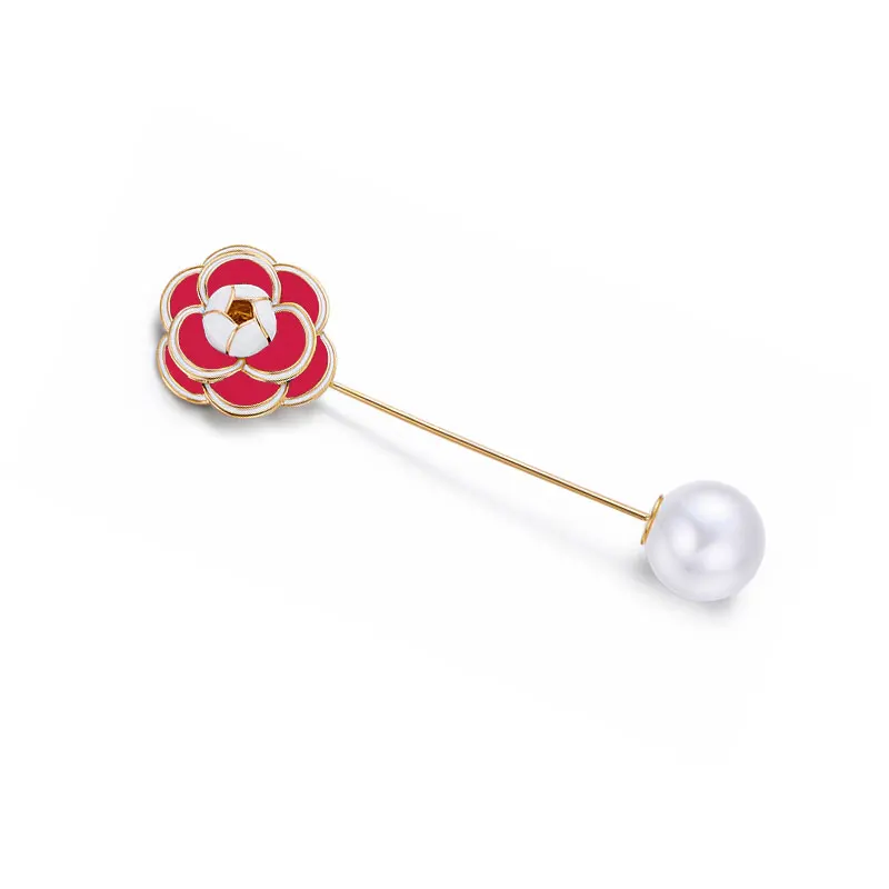 Korean Pearl Camellia Flowers Brooch Pin For Women Flower Long Needle Brooches Suit Shirt Collar Accessories
Korean Pearl Camellia Flowers Brooch Pin For Women Flower Long Needle Brooches Suit Shirt Collar Accessories