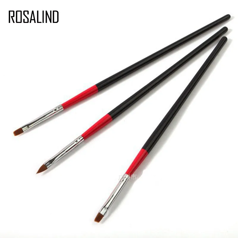 Щетка ROSALIND для маникюра набор кистей нанесения гель лака точечная ручка