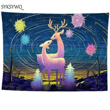 Psychedelic sky tapestry wall hanging deer gobelin gothic decor hippy trippy tapestry drop shipping 
Psychedelic sky tapestry wall hanging deer gobelin gothic decor hippy trippy tapestry drop shipping