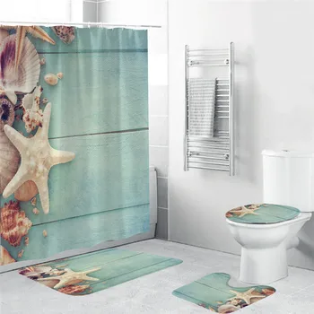 Ocean Lighthouse Starfish Bottle Bathroom Shower Curtain Set Toilet Seat Cover Non Slip Rug Lid Floor Mats Bath Curtains Hook
Ocean Lighthouse Starfish Bottle Bathroom Shower Curtain Set Toilet Seat Cover Non Slip Rug Lid Floor Mats Bath Curtains Hook