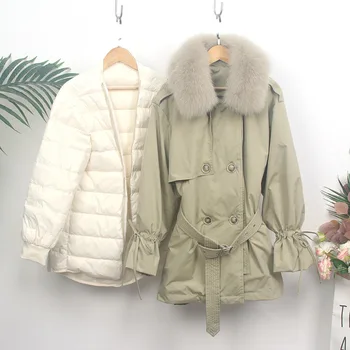 2020 new down jacket women's middle and long fox fur collar small Korean version of inner tank detachable Parka Jacket
2020 new down jacket women's middle and long fox fur collar small Korean version of inner tank detachable Parka Jacket