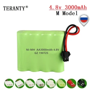 ( M Model ) 4.8v 3000mah NiMH Battery For Rc toys Cars Tanks Robots Boats Guns 4.8v Rechargeable Battery 4* AA Battery Pack 1Pcs
( M Model ) 4.8v 3000mah NiMH Battery For Rc toys Cars Tanks Robots Boats Guns 4.8v Rechargeable Battery 4* AA Battery Pack 1Pcs