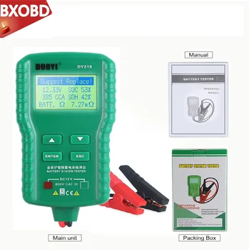 DY219 12V Car Battery Tester Digital Automotive AH CCA Voltage Battery Load Analyzer Multifunction Diagnostic Tool Mini
DY219 12V Car Battery Tester Digital Automotive AH CCA Voltage Battery Load Analyzer Multifunction Diagnostic Tool Mini