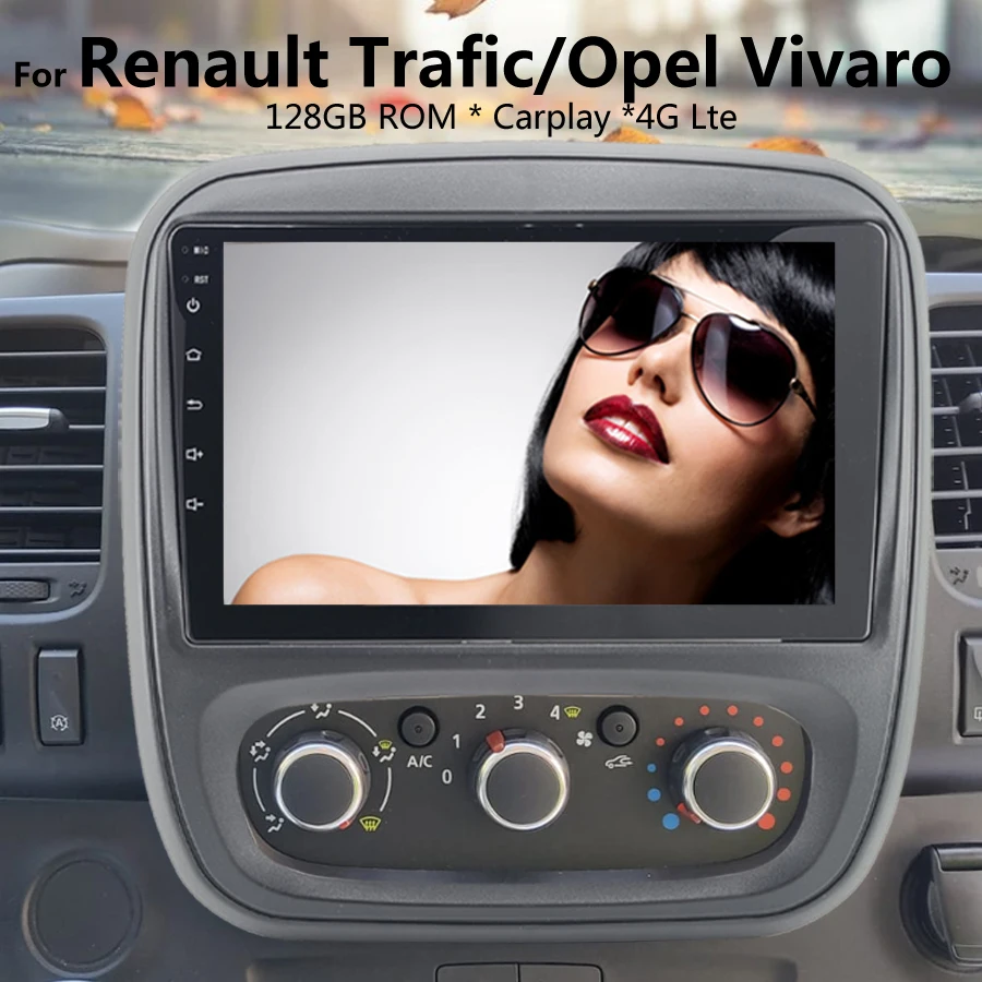 Автомагнитола на Android 11 мультимедийный видеоплеер для Opel Vivaro B Renault Trafic Fiat Talento Nissan