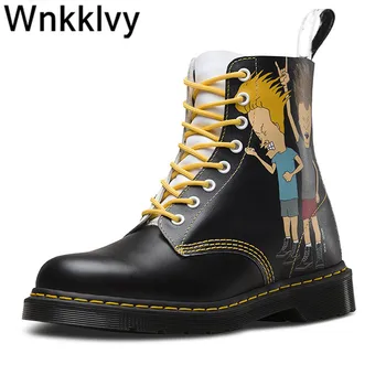 Cartoon animation doodle martin boots women thick bottom mixed colors lace up ankle botas autumn winter shoes short boots 2020
Cartoon animation doodle martin boots women thick bottom mixed colors lace up ankle botas autumn winter shoes short boots 2020