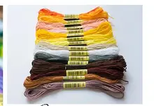 Oneroom dois rótulos 10 peças tópicos ponto cruz/ponto cruz linha do bordado/Custom threads cores 11(China)