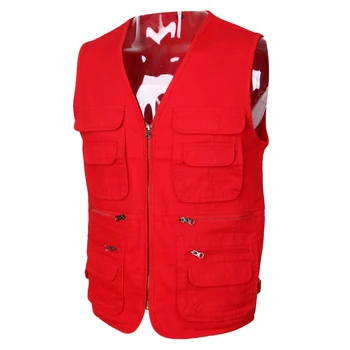 Cotton Fishing Vest Waistcoat with Adjustable Metal Buckles on Both Side Breathable Outdoor Sports Vest Photography Jacket Red
Cotton Fishing Vest Waistcoat with Adjustable Metal Buckles on Both Side Breathable Outdoor Sports Vest Photography Jacket Red