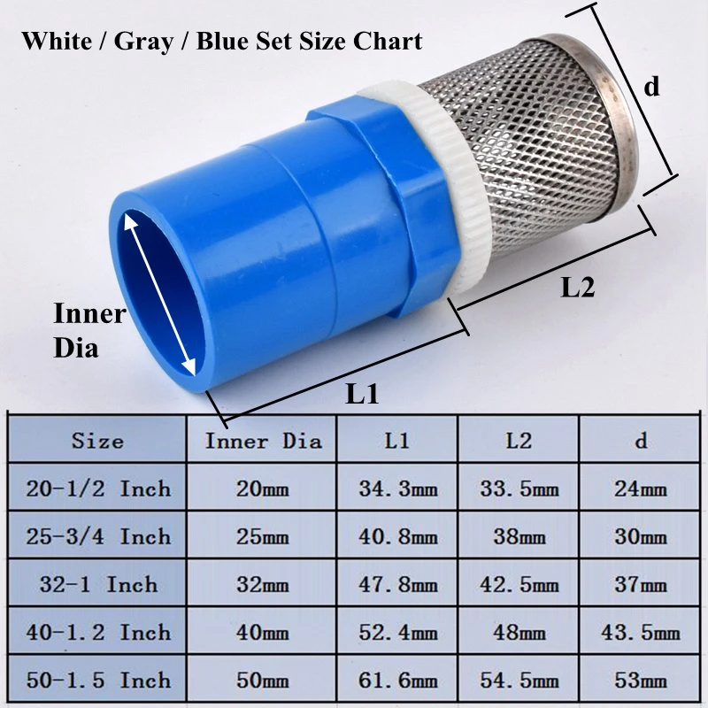 Generic 2050mm 304 Stainless Steel Filter + PVCUPVC Pipe Set Jumia