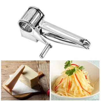 Multi-function Planer Rotary Cheese Grater Chocolates Shredder Stainless Steel Cutter Grinder Home Kitchen Accessories
Multi-function Planer Rotary Cheese Grater Chocolates Shredder Stainless Steel Cutter Grinder Home Kitchen Accessories