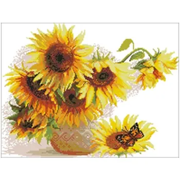 Sunflower vase patterns Counted Cross Stitch 11CT 14CT 18CT DIY Cross Stitch Kits Embroidery Needlework Sets home decor
Sunflower vase patterns Counted Cross Stitch 11CT 14CT 18CT DIY Cross Stitch Kits Embroidery Needlework Sets home decor