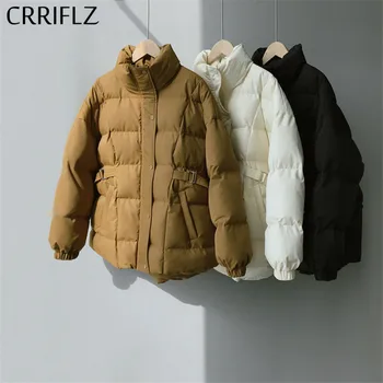 CRRIFLZ Womens Winter Jackets Short Warm Thicken Down Parka Fashion Adjustable Waist Down jacktes Stand Collar Casual Coats 
CRRIFLZ Womens Winter Jackets Short Warm Thicken Down Parka Fashion Adjustable Waist Down jacktes Stand Collar Casual Coats