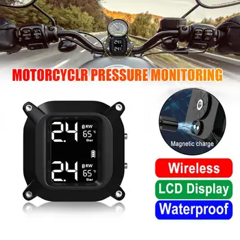 Motorcycle Tire Pressure Monitoring System TPMS Wireless LCD Display External Sensors Tyre Temperature Monitor Alarm
Motorcycle Tire Pressure Monitoring System TPMS Wireless LCD Display External Sensors Tyre Temperature Monitor Alarm
