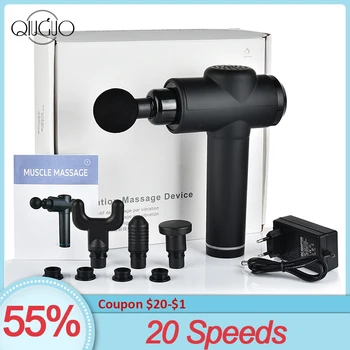 20 Speeds Massage Gun 4 Heads LCD Display Deep Muscle Massager Exercising Relaxation Slimming Shaping Pain Relief
20 Speeds Massage Gun 4 Heads LCD Display Deep Muscle Massager Exercising Relaxation Slimming Shaping Pain Relief
