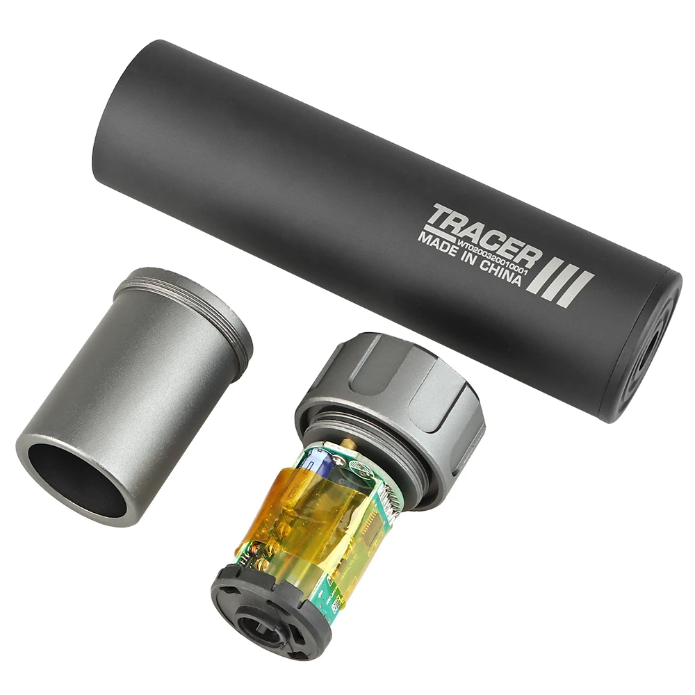 Tracer Mock Suppressor Unit Built-in Ultra Compact Rechargeable UVLED Lighters 3 5.2 6.3 Inch Airsoft Shooting Accessories
Tracer Mock Suppressor Unit Built-in Ultra Compact Rechargeable UVLED Lighters 3 5.2 6.3 Inch Airsoft Shooting Accessories