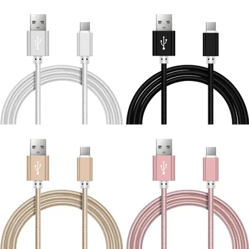 Nylon Braided USB Type C Cable 1M Data Sync Fast Charging USB-C Charge Cord for Samsung S9 S10 Xiaomi Mi6 Huawei Nexus 6P Type-C
Nylon Braided USB Type C Cable 1M Data Sync Fast Charging USB-C Charge Cord for Samsung S9 S10 Xiaomi Mi6 Huawei Nexus 6P Type-C