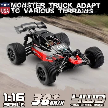 1:16 Scale 4WD Remote Control Truck G171 High Speed Racing Vehicle 36km/h Off-Road RC Car Electronic Monster RTR
1:16 Scale 4WD Remote Control Truck G171 High Speed Racing Vehicle 36km/h Off-Road RC Car Electronic Monster RTR