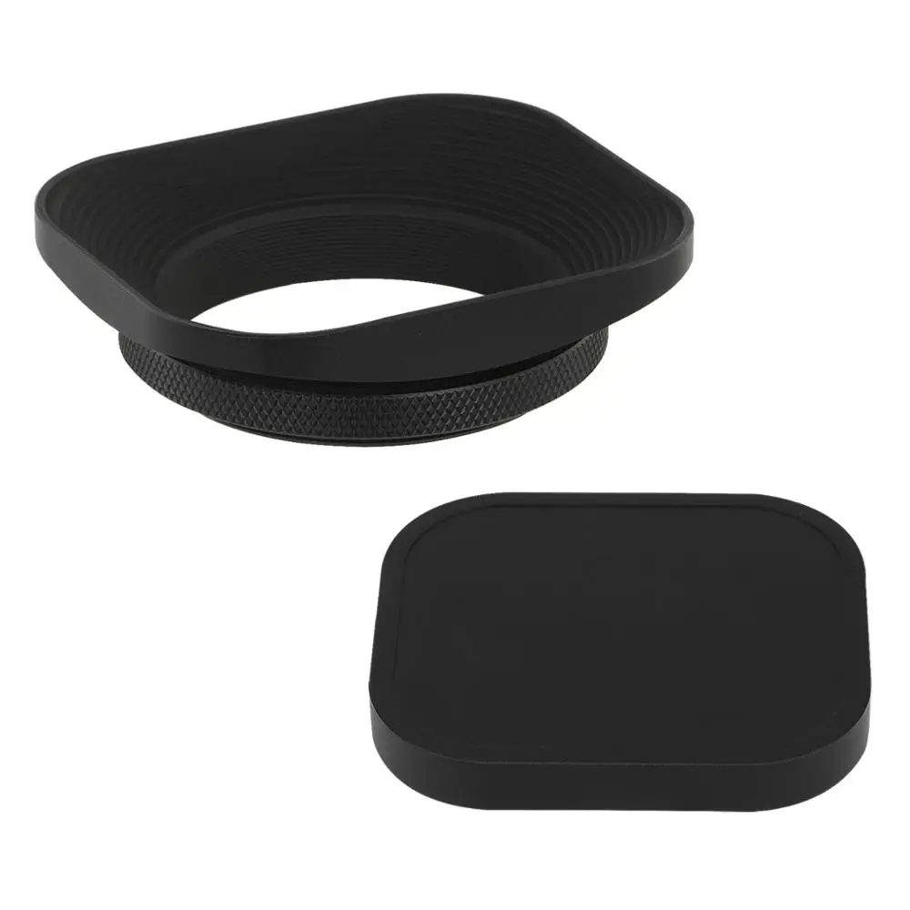 Haoge 49mm Square Metal Screw-in Lens Hood and Metal Cap are specially designed for all 49mm lens or filter thread
Haoge 49mm Square Metal Screw-in Lens Hood and Metal Cap are specially designed for all 49mm lens or filter thread