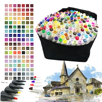 1pc TOUCHSchool colors matching Art Markers Brush White Pen Sketch Alcohol Based Markers Dual Head Manga Drawing Art Supplies
1pc TOUCHSchool colors matching Art Markers Brush White Pen Sketch Alcohol Based Markers Dual Head Manga Drawing Art Supplies
