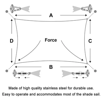 1 Set Of Outdoor Sun Shade Sail Canopy Fixing Accessory 304 Stainless Steel Hardware Kit New Arrivals
1 Set Of Outdoor Sun Shade Sail Canopy Fixing Accessory 304 Stainless Steel Hardware Kit New Arrivals