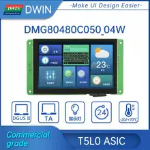 DWIN 5 Inch LCD Module 800*480 Commercial Arduino HMI Touch Panel Screen Smart UART TFT Display DMG80480C050_04W
DWIN 5 Inch LCD Module 800*480 Commercial Arduino HMI Touch Panel Screen Smart UART TFT Display DMG80480C050_04W