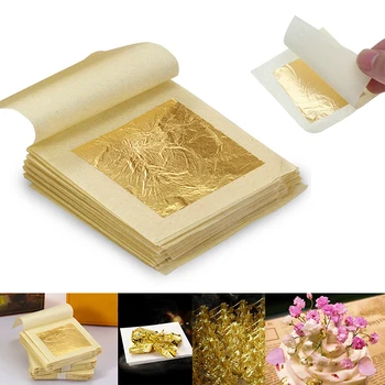 20/50 Sheets 4.3*4.3cm Practical Pure Shiny Gold Leaf Sheets 24K Gold Foil Leaf Anti-Aging For Food Facial Spa Craft Tools
20/50 Sheets 4.3*4.3cm Practical Pure Shiny Gold Leaf Sheets 24K Gold Foil Leaf Anti-Aging For Food Facial Spa Craft Tools