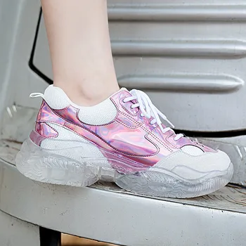 YECHNE Transparent Women Sneakers Shoes For Papa Women Thick Soles Walking Shoes Platform Women Veterinary Clothing 
YECHNE Transparent Women Sneakers Shoes For Papa Women Thick Soles Walking Shoes Platform Women Veterinary Clothing