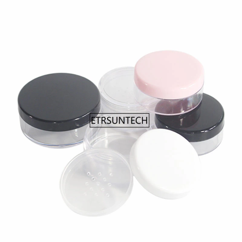 100pcs 30g New Loose Powder Jar with Sifter Empty Cosmetic Container Makeup Compact With Black/White/Clear/Pink cap F3335
100pcs 30g New Loose Powder Jar with Sifter Empty Cosmetic Container Makeup Compact With Black/White/Clear/Pink cap F3335