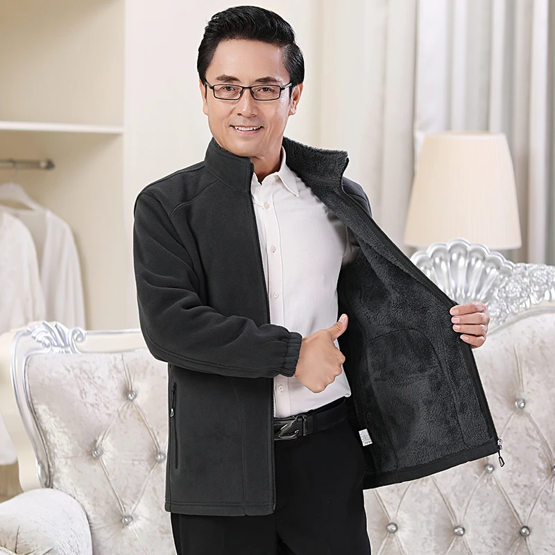 Men Polar Fleece Jacket Autumn Winter Warm Lightweight Coat Man Black Army Green Navy Blue Gray Fleece Outerwear Plus Size Coats
Men Polar Fleece Jacket Autumn Winter Warm Lightweight Coat Man Black Army Green Navy Blue Gray Fleece Outerwear Plus Size Coats