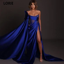 LORIE Blue Simple Satin Off The Shoulder Prom Dresses 2021 Long Evening Gowns Party Dress Side Slit Formal Gown Custom Made
LORIE Blue Simple Satin Off The Shoulder Prom Dresses 2021 Long Evening Gowns Party Dress Side Slit Formal Gown Custom Made