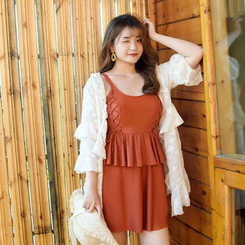 2XL-6XL Ruffles Women One Piece Swimsuit with Cover Up Skirt Bathing Suit Ladies Plus Size Swimwear with Underwire Swimdress
2XL-6XL Ruffles Women One Piece Swimsuit with Cover Up Skirt Bathing Suit Ladies Plus Size Swimwear with Underwire Swimdress