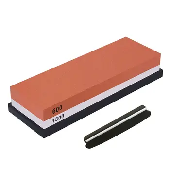 Whetstone, Double-Sided Knife Sharpening Stone Set Grit 600/1500 Knife Sharpener Combination Waterstone Kits with Non-slip Silic 
Whetstone, Double-Sided Knife Sharpening Stone Set Grit 600/1500 Knife Sharpener Combination Waterstone Kits with Non-slip Silic