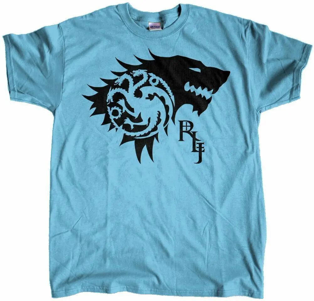 Фото Мужская футболка Rhaegar + Lyanna = Jon Snow модная уличная | одежда