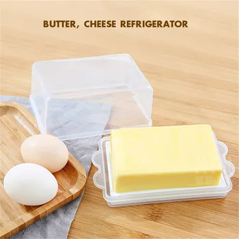 Plastic Transparent Butter Storage Box Container Cheese Server Keeper Tray With Knife & Partition Japan Original Butter Dish Box
Plastic Transparent Butter Storage Box Container Cheese Server Keeper Tray With Knife & Partition Japan Original Butter Dish Box