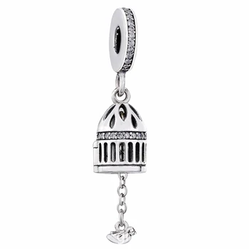 New 925 Sterling Silver Bead Charm Vintage Openwork Birdcage Floating Bird Pendant Bead Fit Pandora Bracelet Bangle Diy Jewelry
New 925 Sterling Silver Bead Charm Vintage Openwork Birdcage Floating Bird Pendant Bead Fit Pandora Bracelet Bangle Diy Jewelry