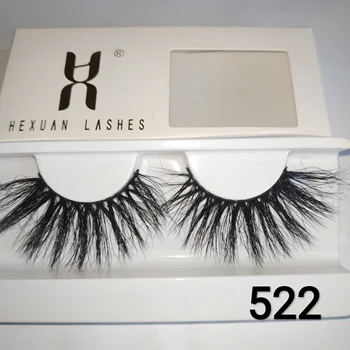 

HEXUAN LASHES 100% Cruelty Free Handmade 25MM Mink Lashes Natural Long Full Strip Lashes Makeup Lashes