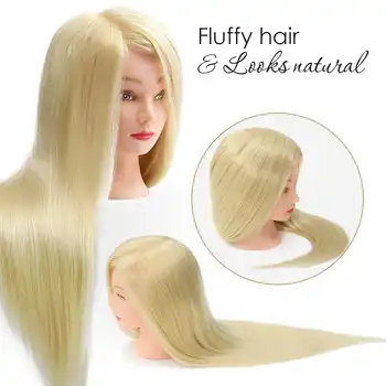 26" Hair Hairdressing Training Mannequins Head Professional Salon Practice Head Hairdresser Hair Styling Tool with Bracket
26" Hair Hairdressing Training Mannequins Head Professional Salon Practice Head Hairdresser Hair Styling Tool with Bracket