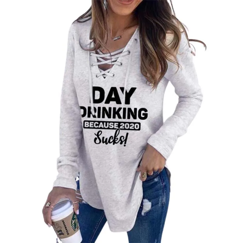 New letter V Neck women hoodies autumn winter long sleeve sweatshirt pullover casual print lace-up top female clothes
New letter V Neck women hoodies autumn winter long sleeve sweatshirt pullover casual print lace-up top female clothes