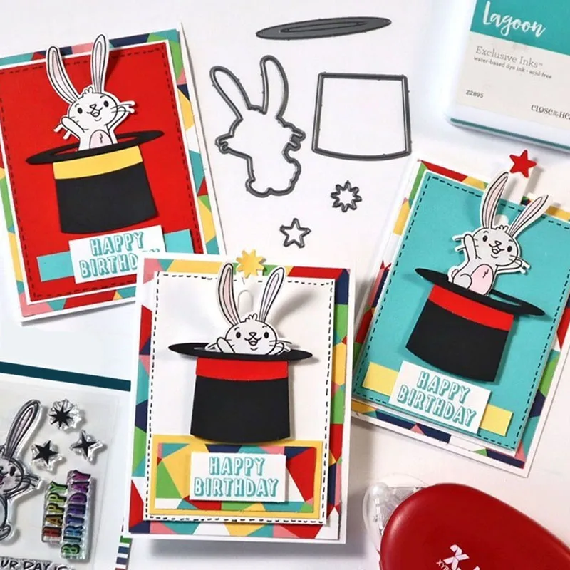 Happy Rabbits "Have a Ball"Metal Cutting Dies& Coordinating Stamps For Scrapbooking Craft Die Cut Card Making Embossing Photo
Happy Rabbits "Have a Ball"Metal Cutting Dies& Coordinating Stamps For Scrapbooking Craft Die Cut Card Making Embossing Photo
