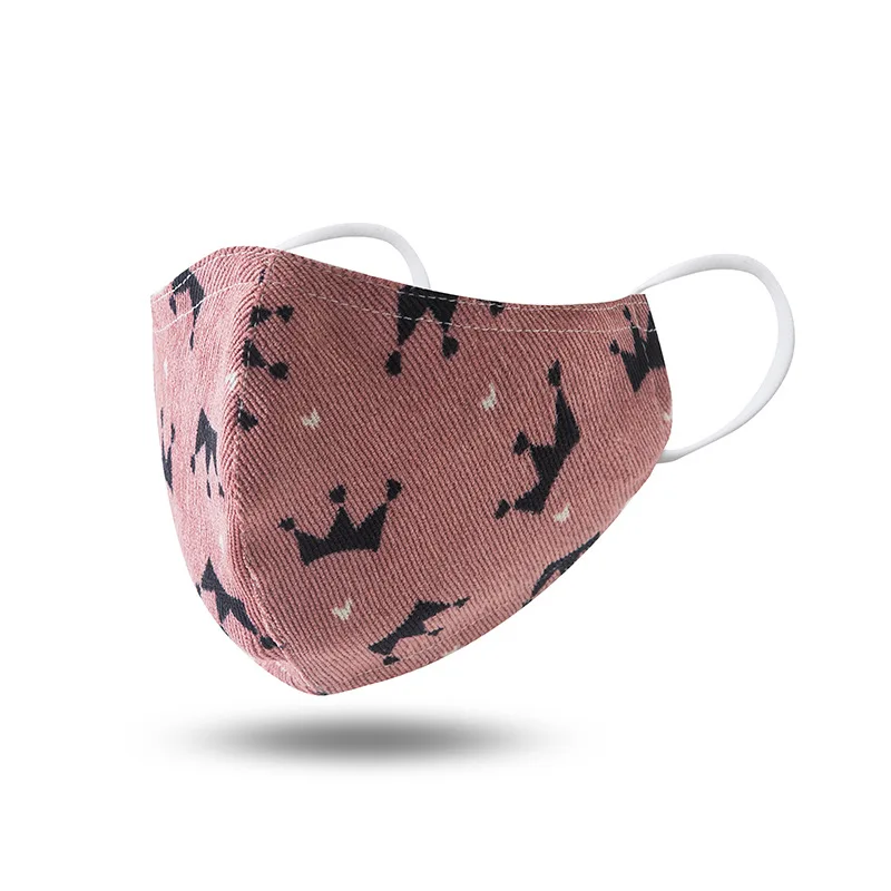 Fashion Women Mask Sweet Daisy Print Reusable Face Masks Summer Sunscreen Windproof Mouth-muffle Female Breathable Cotton Mask