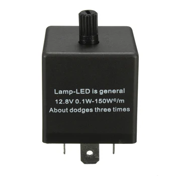 12V 3-PIN Electronic LED Adjustable Flasher Relay For Car Turn Signal Light 1pcs Black 3-Pin Flasher Relay
12V 3-PIN Electronic LED Adjustable Flasher Relay For Car Turn Signal Light 1pcs Black 3-Pin Flasher Relay
