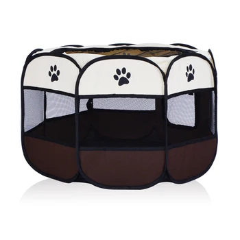 

Folding Octagonal Pet Tent Cat Delivery Room Small Closed Cat Cage Cat Litter Fence Puppies Kennel Production Box Cat