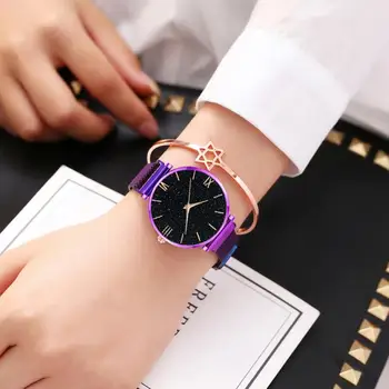 Luxury Women Watches Starry Sky Simple Stainless Steel Mesh INS Style Waterproof Wristwatches Top Brand Relogio Masculino 2019
Luxury Women Watches Starry Sky Simple Stainless Steel Mesh INS Style Waterproof Wristwatches Top Brand Relogio Masculino 2019