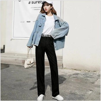 2019 Winter Women Velvet Wide Leg Pants Female High Waist Plus Size Loose Casual Autumn Straight Sweatpants Long Trousers S26
2019 Winter Women Velvet Wide Leg Pants Female High Waist Plus Size Loose Casual Autumn Straight Sweatpants Long Trousers S26