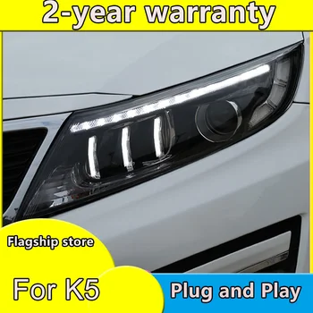 Car Styling For Kia K5Headlights 2014-2015 New Optima LED Headlight LED DRL Bi Xenon Lens High Beam Parking Fog Lamp
Car Styling For Kia K5Headlights 2014-2015 New Optima LED Headlight LED DRL Bi Xenon Lens High Beam Parking Fog Lamp