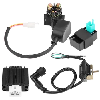 Regulator Rectifier Starter Relay Ignition Coil CDI Box high quality plastic and copper material for 50cc 70cc 90 110cc ATV Quad
Regulator Rectifier Starter Relay Ignition Coil CDI Box high quality plastic and copper material for 50cc 70cc 90 110cc ATV Quad