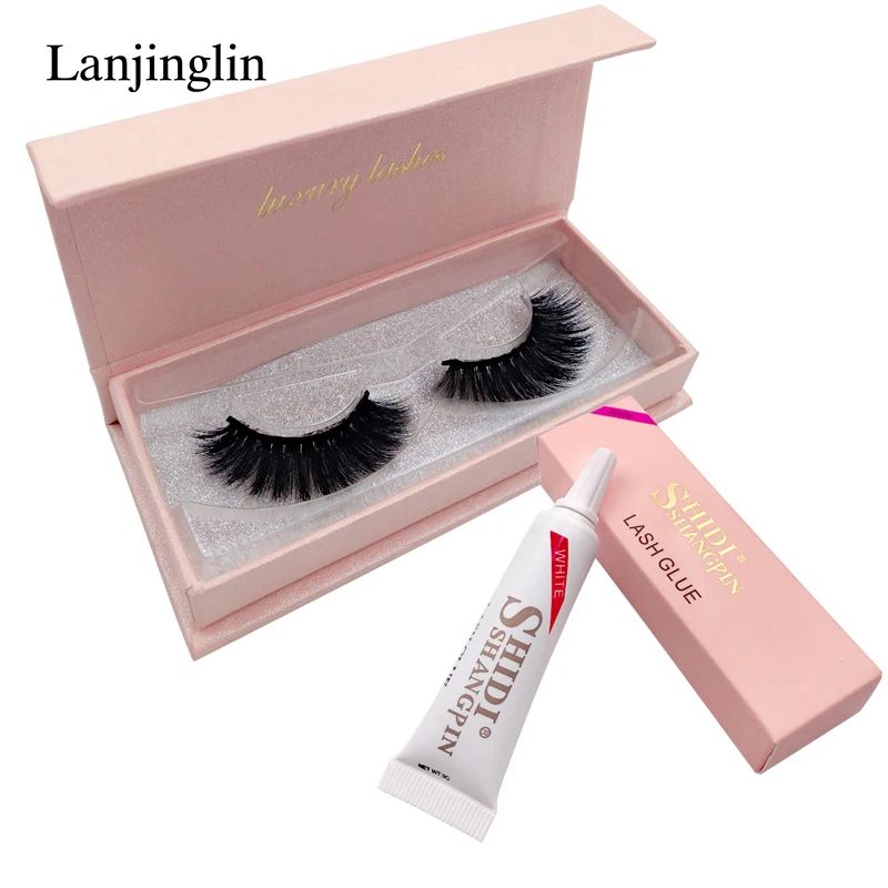LANJINGLIN 1 kit 1box false lashes 3d mink eyelashes fake eyelash extension glue 1 pc makeup hand made eye lash #66G4
LANJINGLIN 1 kit 1box false lashes 3d mink eyelashes fake eyelash extension glue 1 pc makeup hand made eye lash #66G4