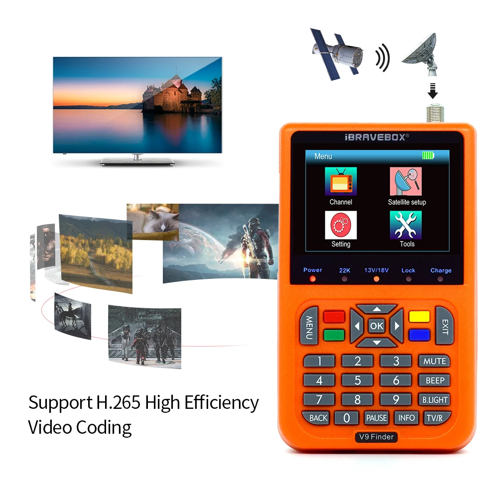 New LCD V9 Finder Digital Satellite Signal Meter 3.5 inch | Электроника