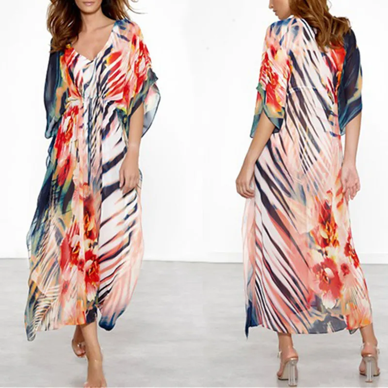 2020 Tie Up Printing Bikini Cover Ups Plus Size Bathing Suit Swimwear Robe De Plage Pareo Beach Tunic Kaftan Cestidos Sarong 2020 Tie Up Printing Bikini Cover Ups Plus Size Bathing Suit Swimwear Robe De Plage Pareo Beach Tunic Kaftan Cestidos Sarong